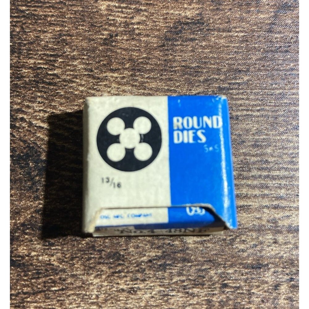 OSG Manu. #4-48 NF Left Hand Round Split Adjustable Thread Die 13/16 New w/ Box